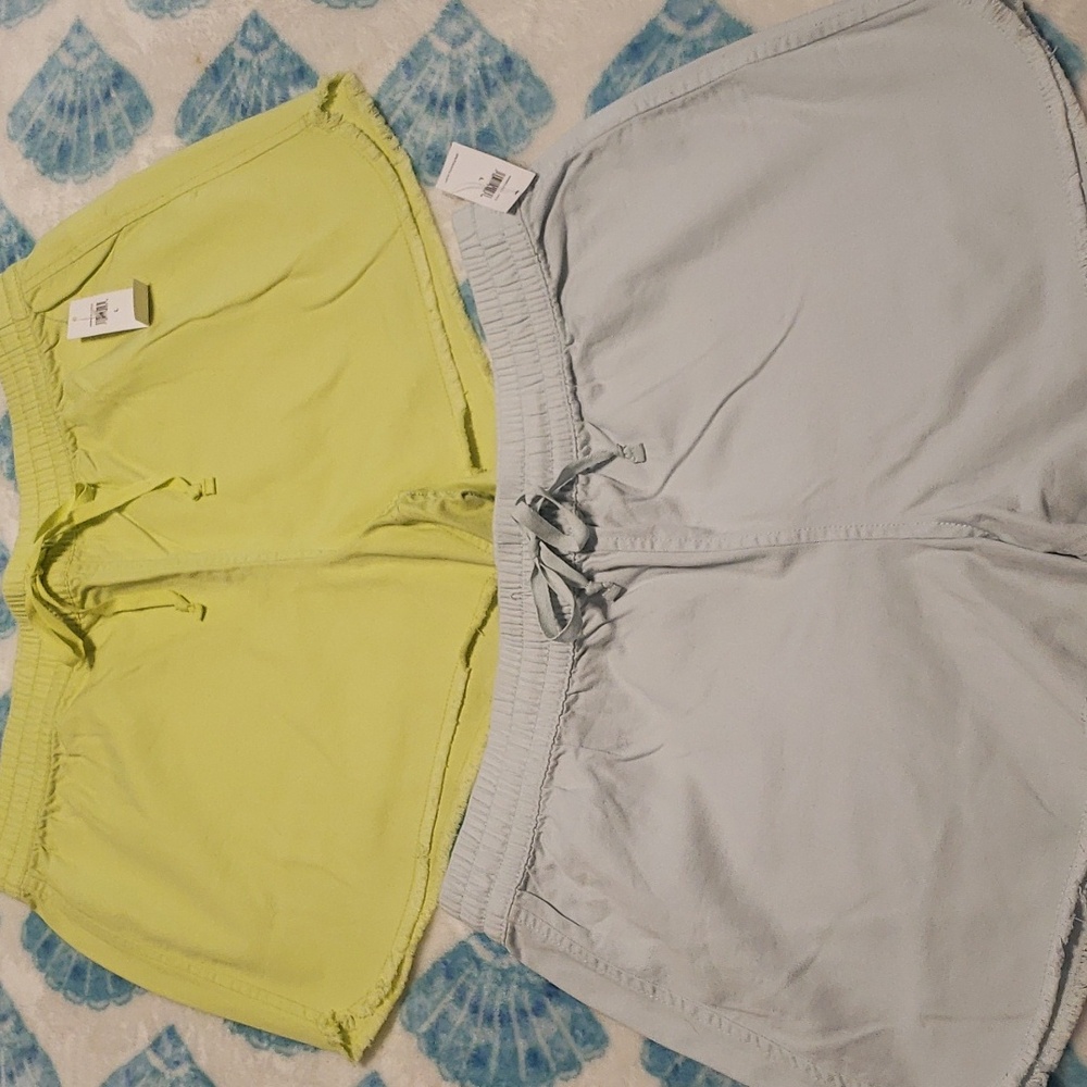 Gap Factory pull on chambray type shorts